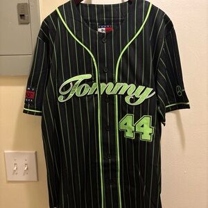 Tommy Hilfiger x Awake NY x Mercedes AMG Pinstripe Jersey Size XL